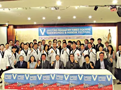 23일 타임스스퀘어서 ‘태권도·한식 페스티벌’