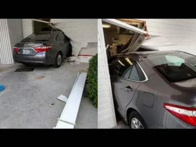 〈사진〉둘루스 소녀,운전 배우다 학교 건물로 돌진