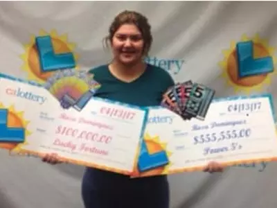 행운의 소녀...1주에 복권 2번 당첨