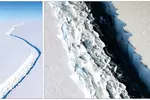 〈사진〉룩셈부르크 2배 크기 남극 빙하 붕괴