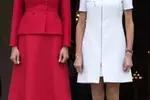 미·프 영부인 패션 대결 '디올 vs 루이뷔통'