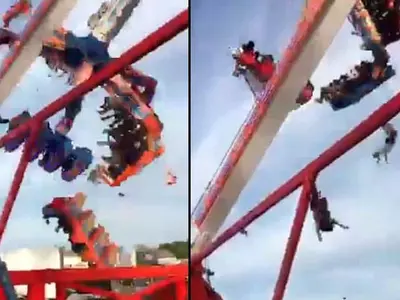 〈사진〉놀이기구 추락 참사...1명 사망•7명 중상