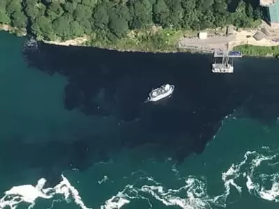 나이아가라 폭포, 검은 악취 물질 소동