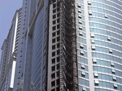 86층 두바이 빌딩 화재 사상자‘0’