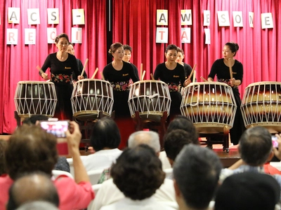 〈사진〉흥겨운 북소리에 모두 함께 '얼쑤'... CPACS 'AWESOME'드럼팀 공연