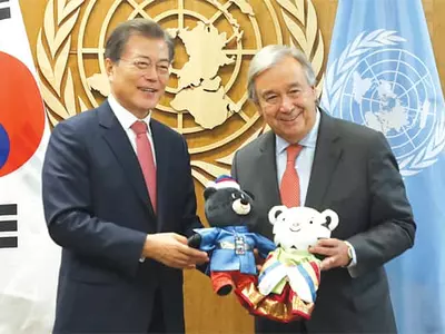 문 대통령, 유엔 북핵외교전 시동