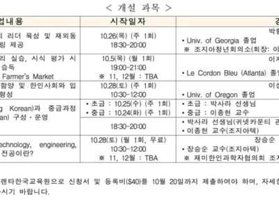 한국교육원 첫 수강생 모집