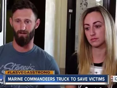 트럭 훔쳐 부상자 후송한 시민에 트럭 선물