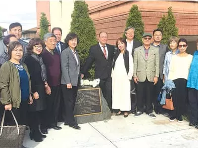 〈사진〉 팰팍 위안부 기림비 ‘건립 7주년’ 기념식