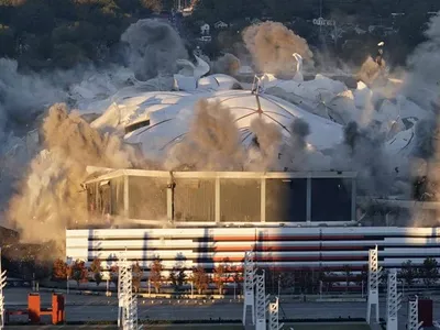 굿바이! 조지아돔....어제 해체 폭파