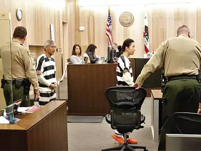 ‘아내 살인’남편·내연녀 재판 급물살