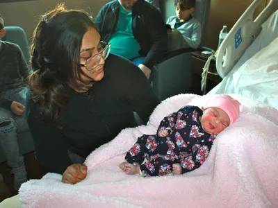 〈사진〉2018년 새 해 귀넷 첫 아기