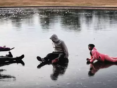 〈사진〉한파가 선물하는 즐거움