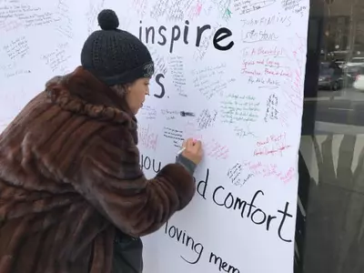 〈사진〉애틀랜타 유명 여성 앵커 장례식