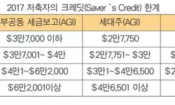 은퇴 적립 . 소득 공제 . 세금 크레딧‘1석3조’
