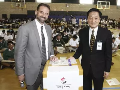 한인이름 미 학교에 한글도서 기증