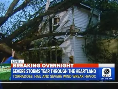 중부, 사흘새 토네이도 32번