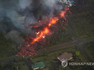 〈하와이 화산 폭발〉분출 용암, 주택 30여채 집어 삼켜