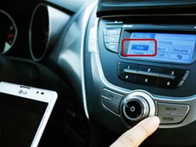 블루투스 메뉴 →차량모델 →휴대전화모델 선택