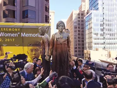 “위안부 기림비 유지땐 자매결연 파기”