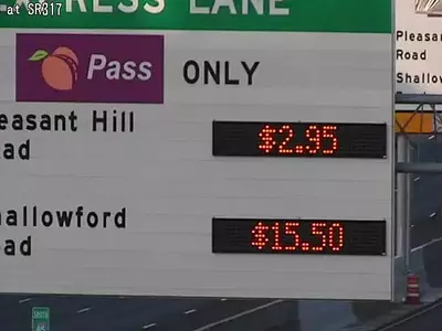 I-85 유료차선 통행료 사상 최고