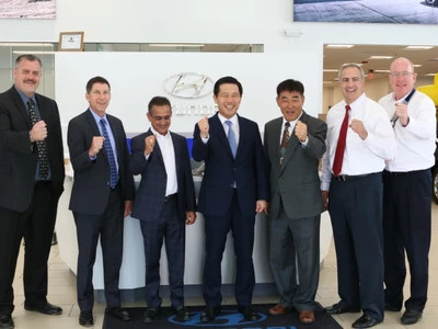 '현대 커밍' 매장 방문한 현대차 북미지역 최고 책임자