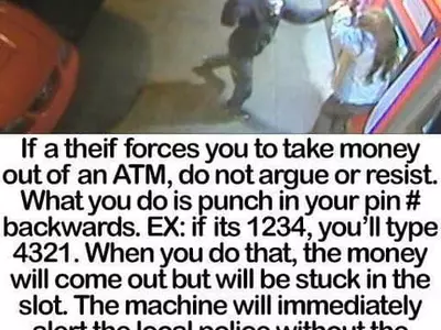 ATM서 강도 만나면 PIN 거꾸로! 사실일까?