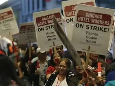 시카고 25개 주요호텔  닷새째 파업