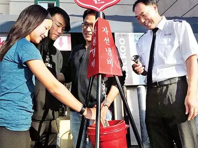 LA 한인타운 구세군 자선냄비 등장