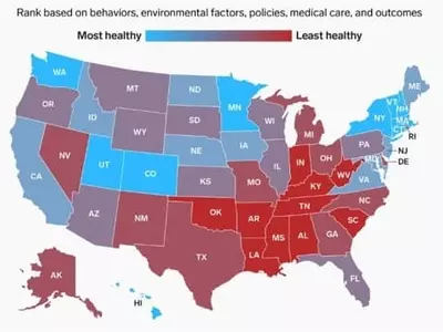 조지아 주민 건강수준 전국 39번째