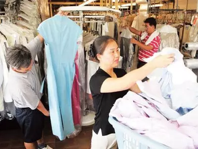 세탁업 종업원들 수입 제일 적다