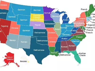 조지아 한국어 사용인구, 영어·스페인어 '다음'