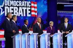 민주대선 첫 토론회 '트럼프 때리기' 합심