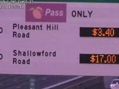 유료차선 이용료  '17달러' 신기록