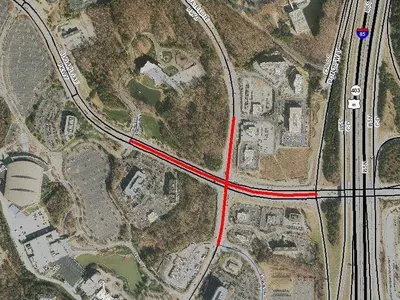 인피니트 에너지 아레나 인근 도로 확장