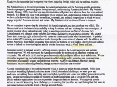 80대 조지아 한인, 트럼프 답장 받아