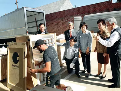 〈사진뉴스〉 대한인국민회 유물, 한국행 포장작업