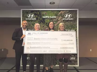 현대차, 샌타클라라 대학에 10만달러 제공