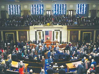 연방하원, 트럼프 탄핵안 통과