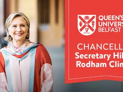 힐러리, 북아일랜드 대학총장 됐다