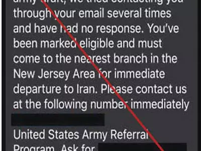 “당신은 징병대상…불응시 6년 징역형”