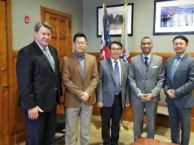 〈사진〉 몽고메리한인회 시장 방문
