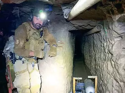 마약 밀반입용 최장 터널 적발