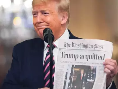 트럼프 탄핵 무죄 자축 민주당엔 “사악” 맹비난