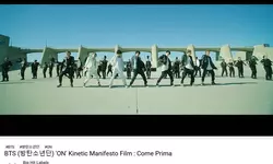 방탄소년단 ‘온’ MV 1탄, 일주일만에 유튜브 1억뷰 돌파