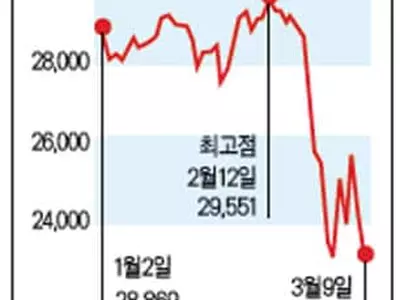 ‘팬데믹’(글로벌 대유행) 공포·유가 쇼크…증시 대폭락