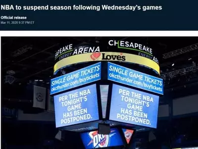 NBA도 코로나19로 '전면 중단'…유타 고베르 확진