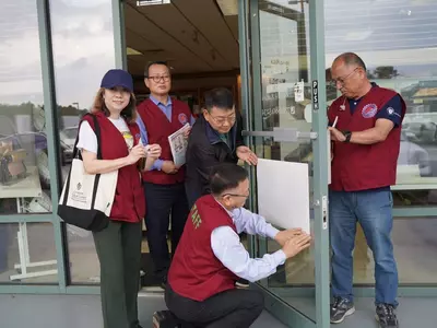 〈사진〉 한인상의 코로나19 예방 캠페인 전개