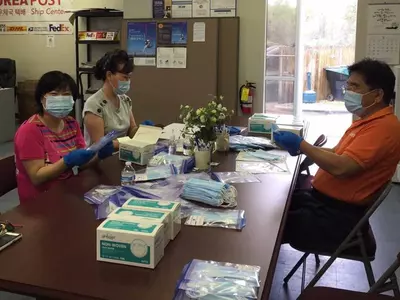 어번 오펠라이카 한인회 마스크 무료제공