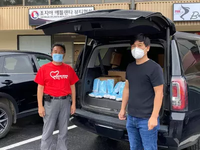 미션 아가페.뷰티협회 마스크 5000장 나눠